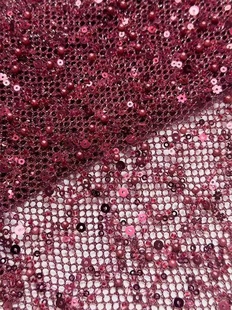Beaded Tulle Fabric - 5 Yards | COD HN488