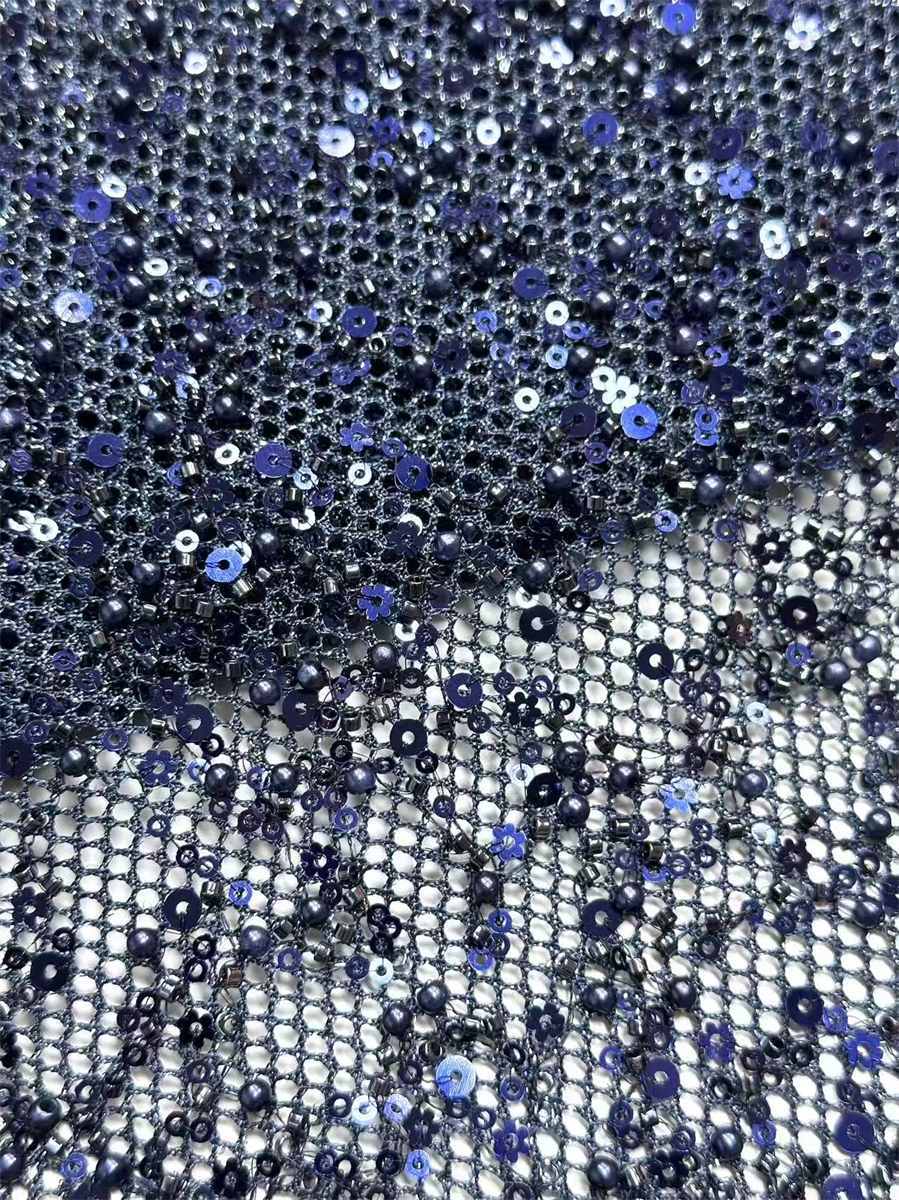 Beaded Tulle Fabric - 5 Yards | COD HN488