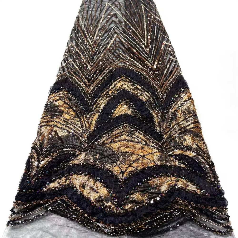 Beaded Tulle Fabric - 5 Yards | COD HN489