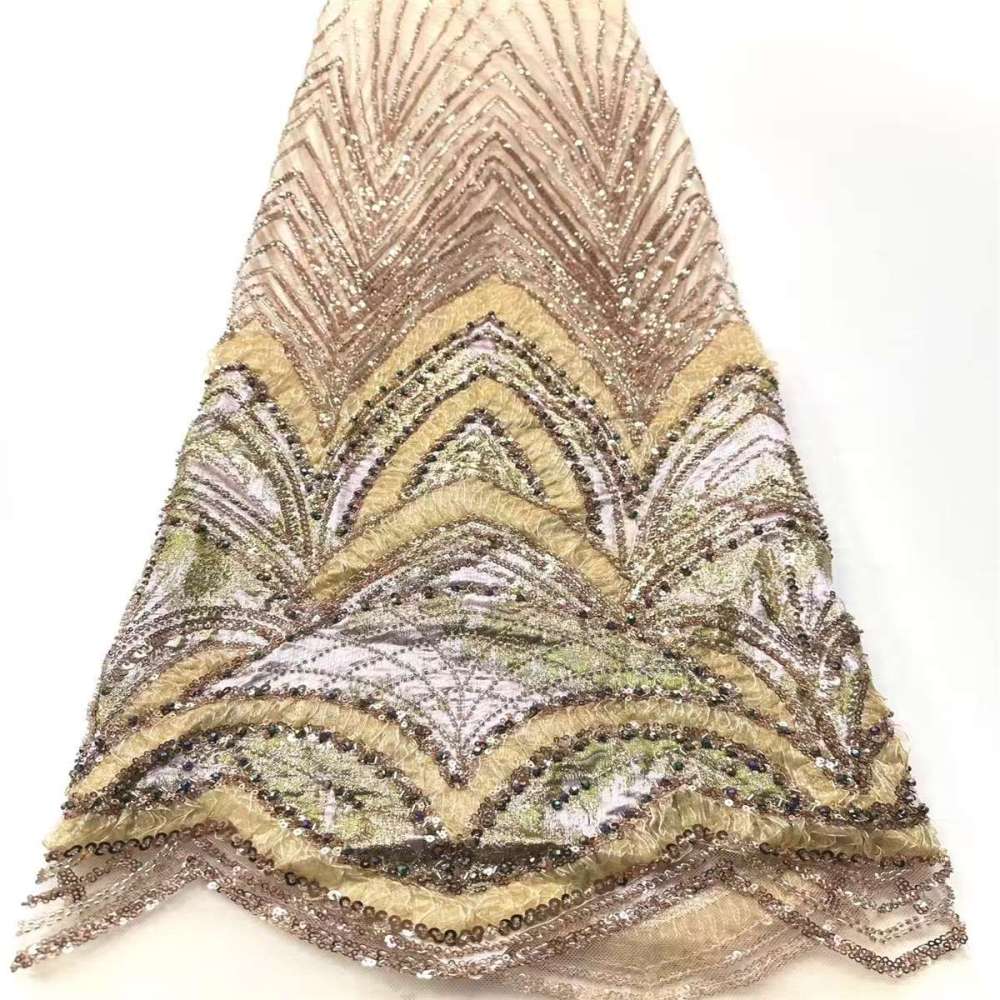 Beaded Tulle Fabric - 5 Yards | COD HN489
