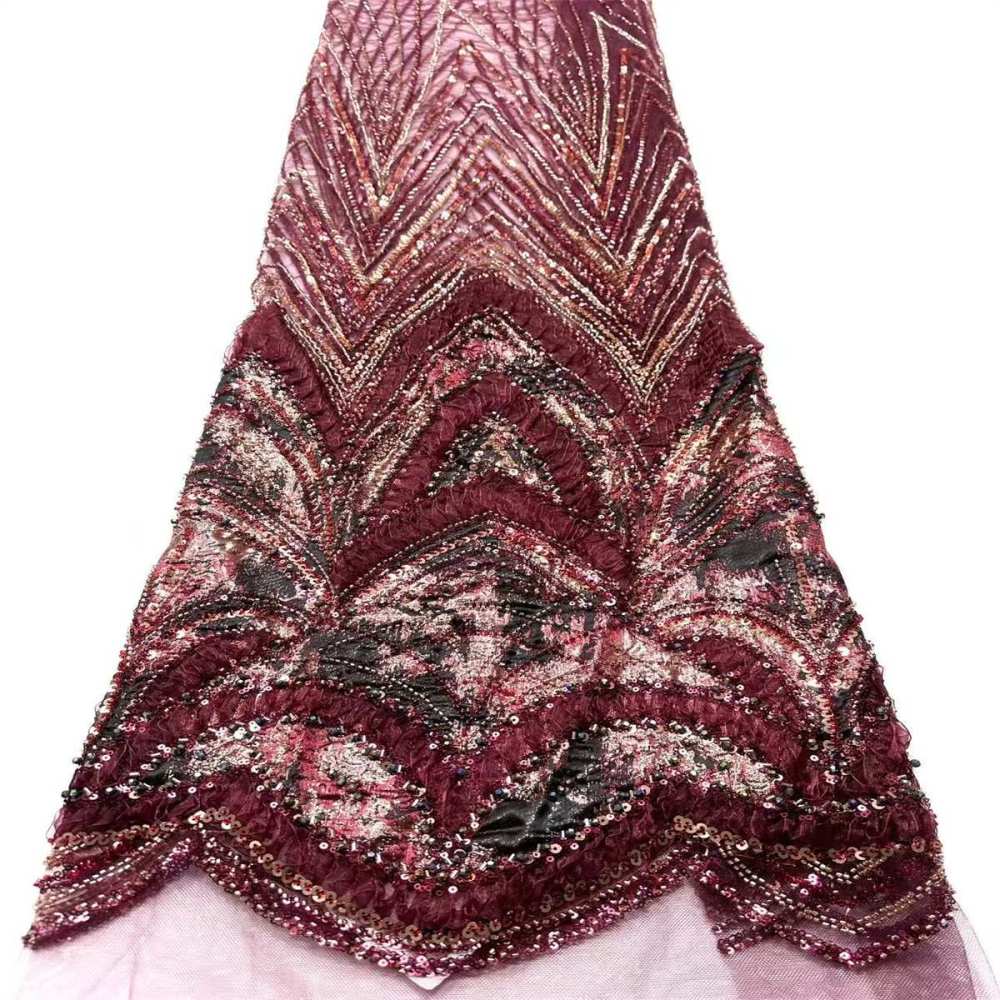 Beaded Tulle Fabric - 5 Yards | COD HN489
