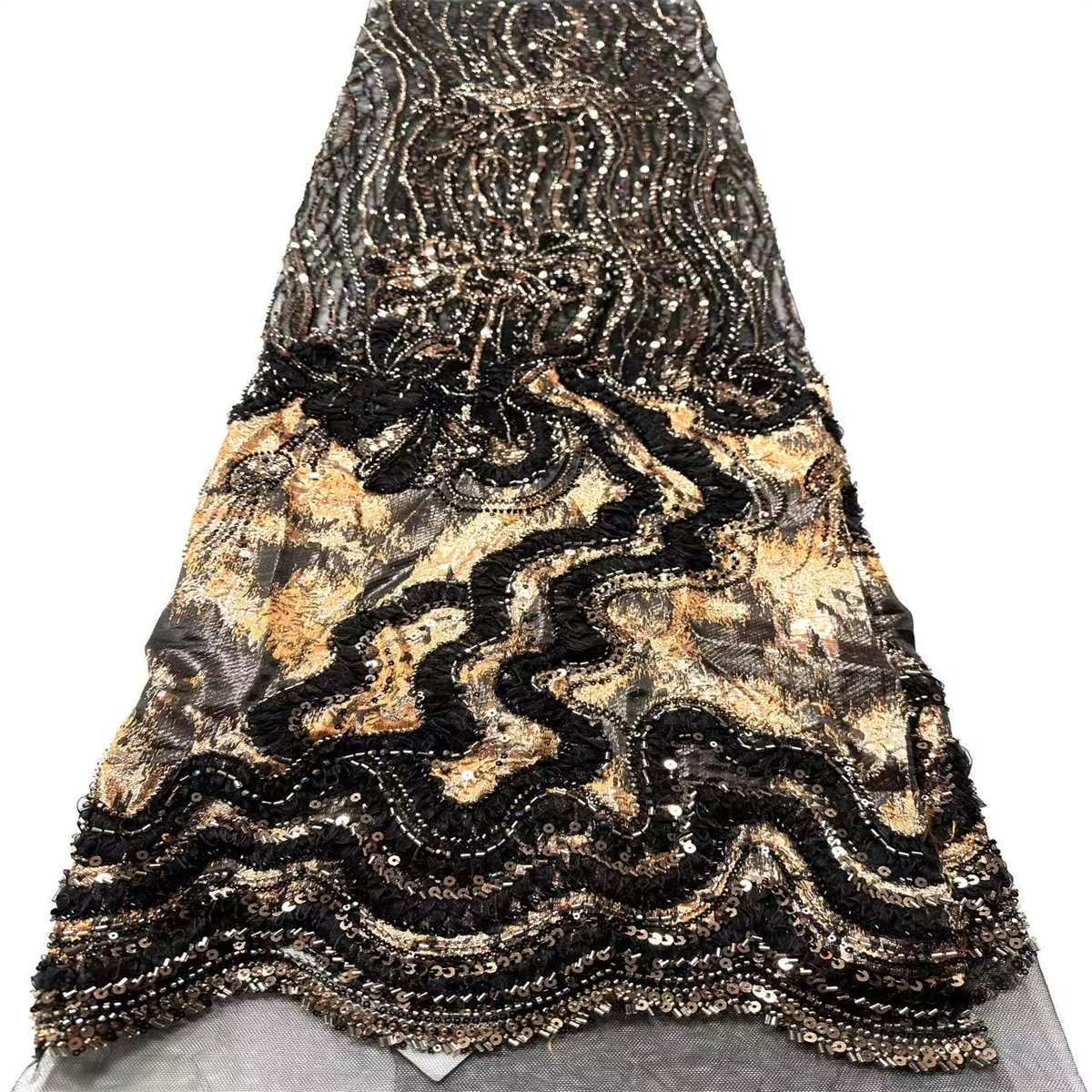 Beaded Tulle Fabric - 5 Yards | COD HN490