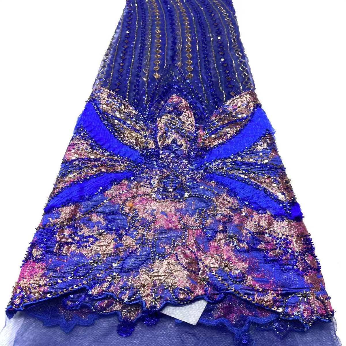 Beaded Tulle Fabric - 5 Yards | COD HN491