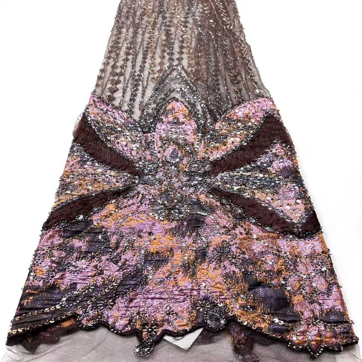 Beaded Tulle Fabric - 5 Yards | COD HN491