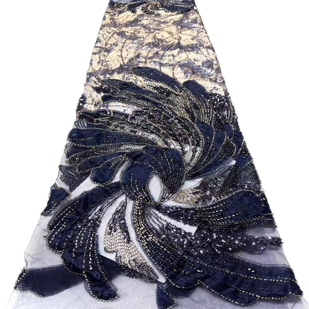 Beaded Tulle Fabric - 5 Yards | COD HN492