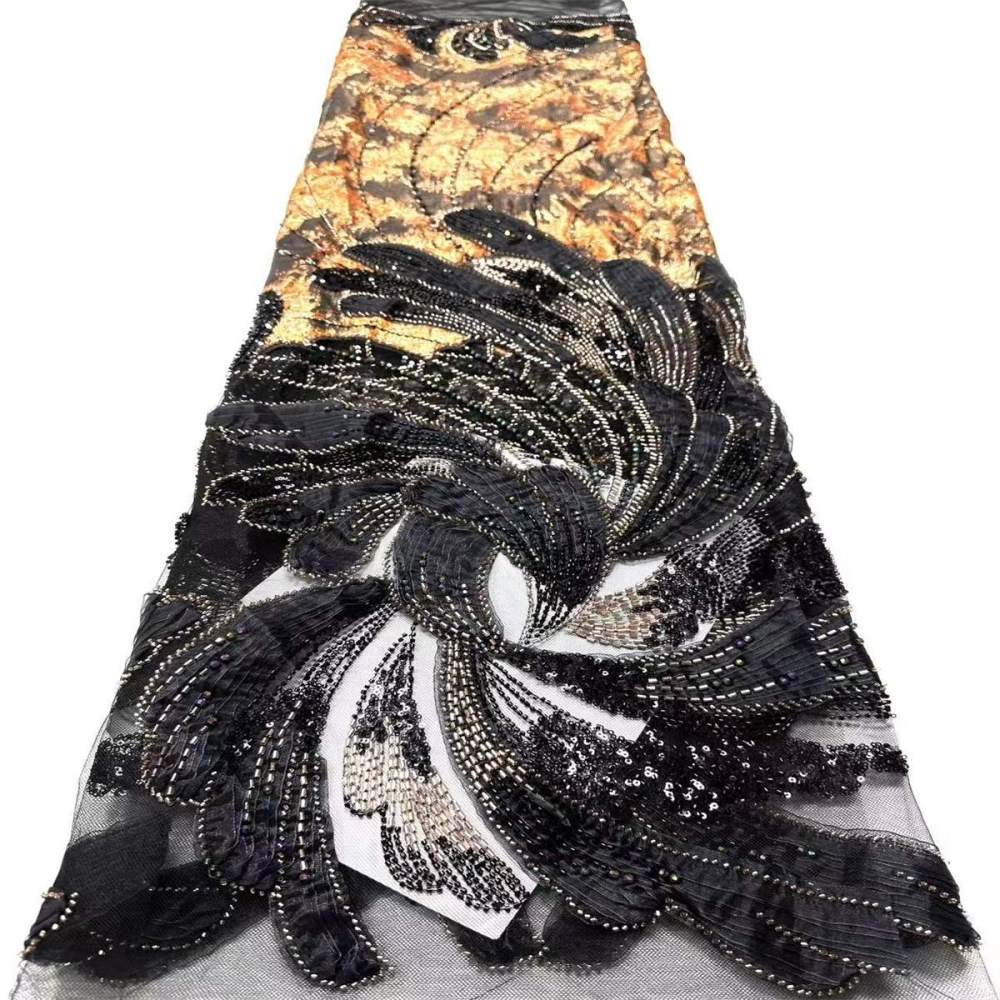 Beaded Tulle Fabric - 5 Yards | COD HN492