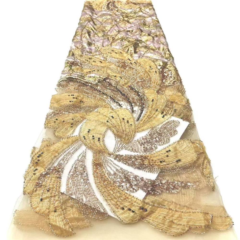 Beaded Tulle Fabric - 5 Yards | COD HN492