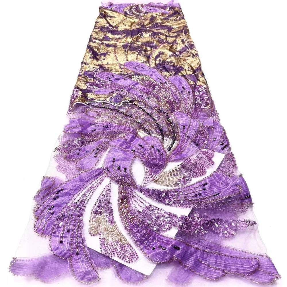 Beaded Tulle Fabric - 5 Yards | COD HN492