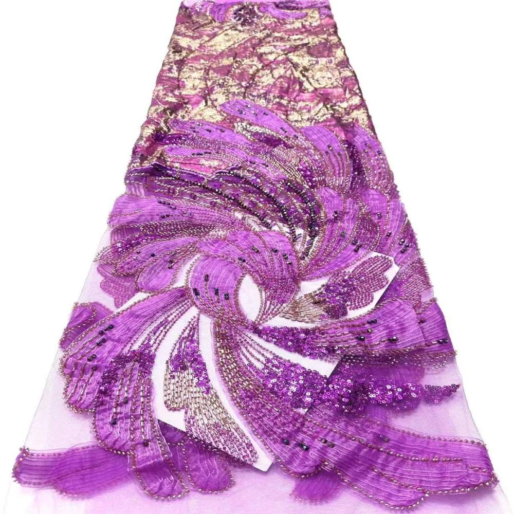 Beaded Tulle Fabric - 5 Yards | COD HN492