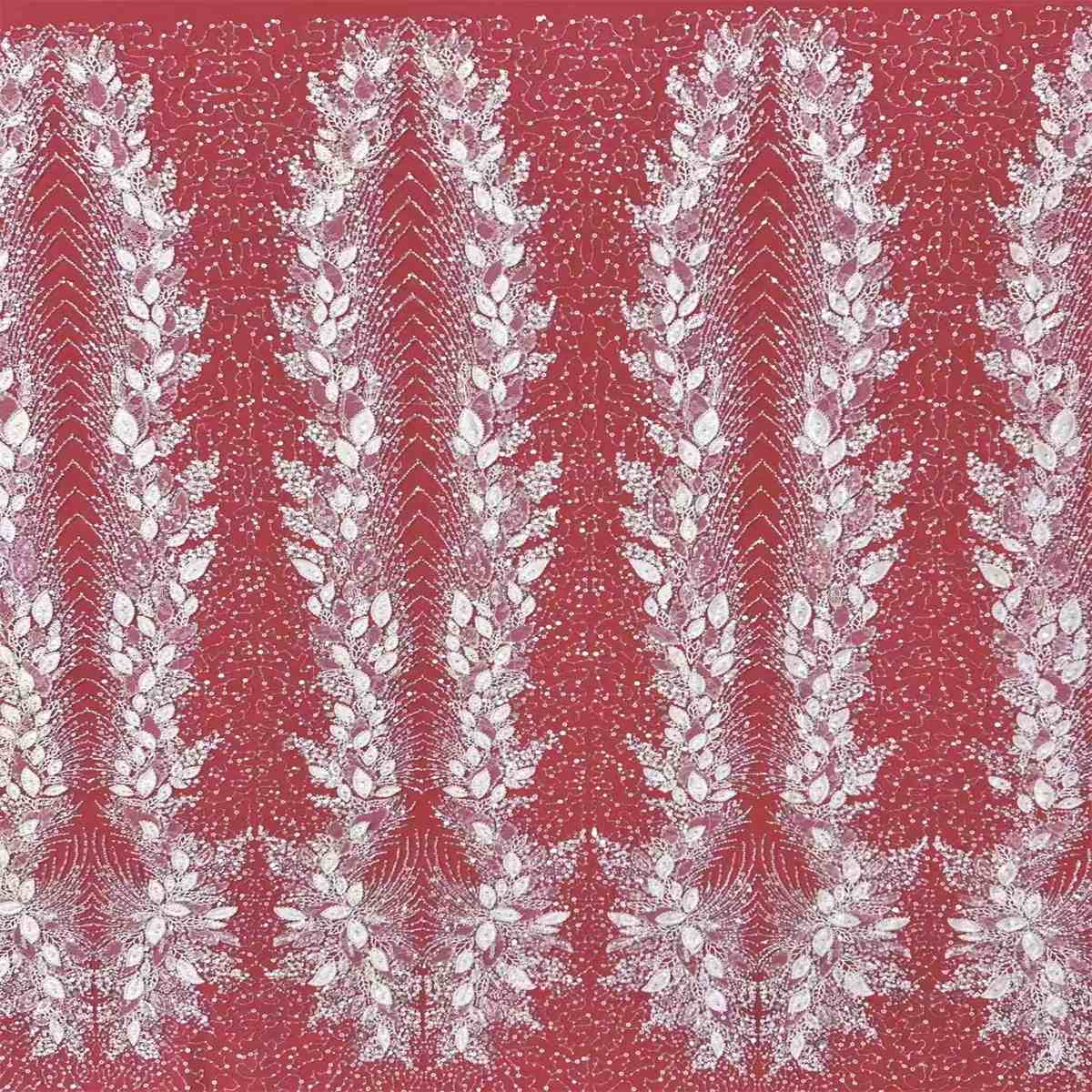Beaded Tulle Fabric - 5 Yards | COD HN493