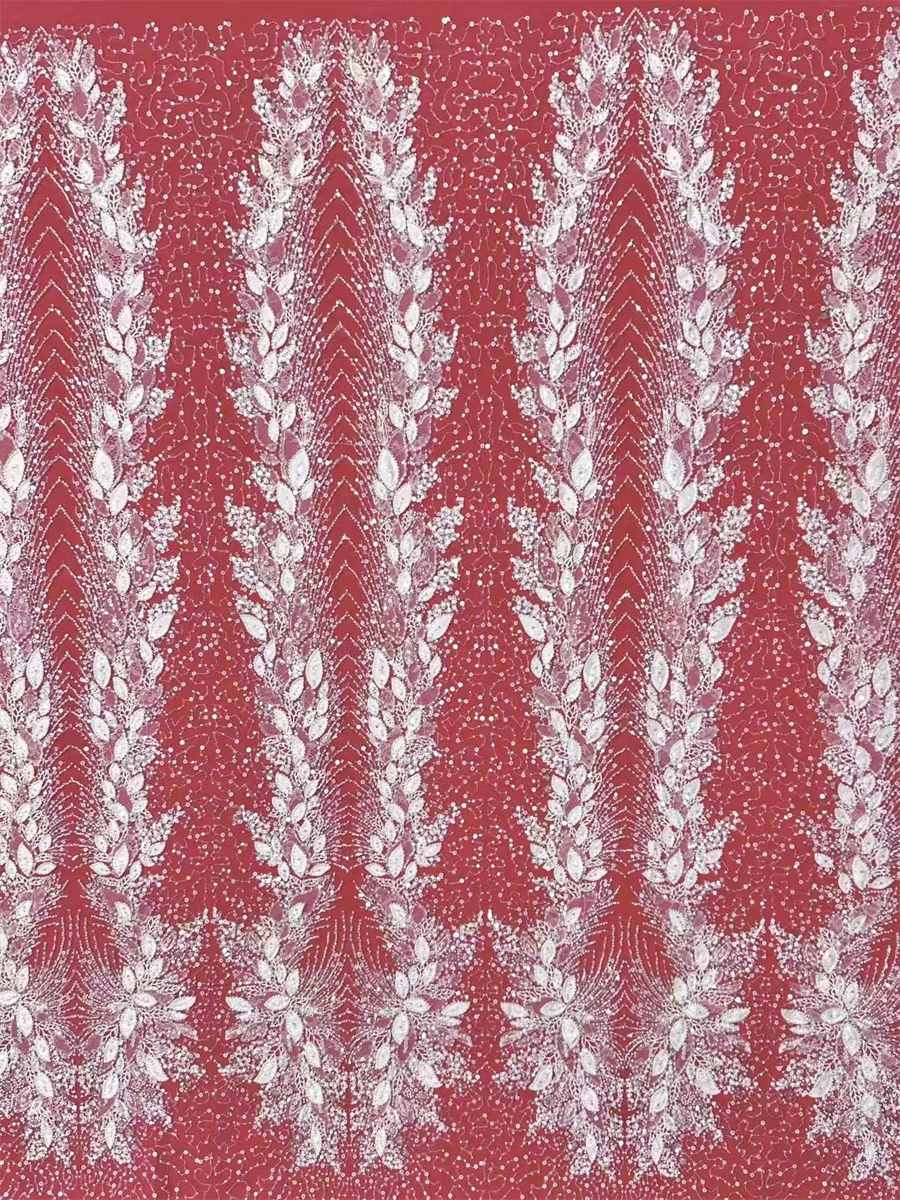 Beaded Tulle Fabric - 5 Yards | COD HN493