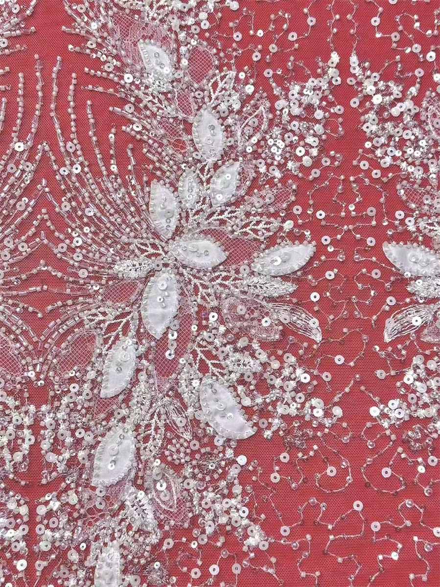 Beaded Tulle Fabric - 5 Yards | COD HN493