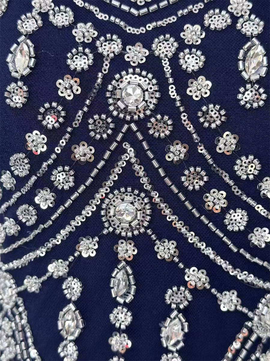 Beaded Tulle Fabric - 5 Yards | COD HN495