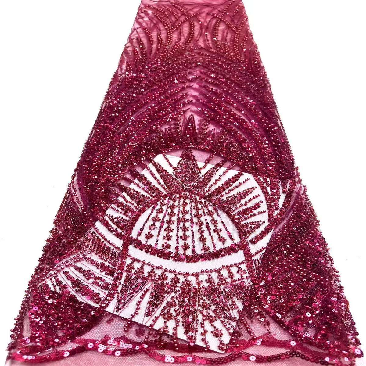 Beaded Tulle Fabric - 5 Yards | COD HN498