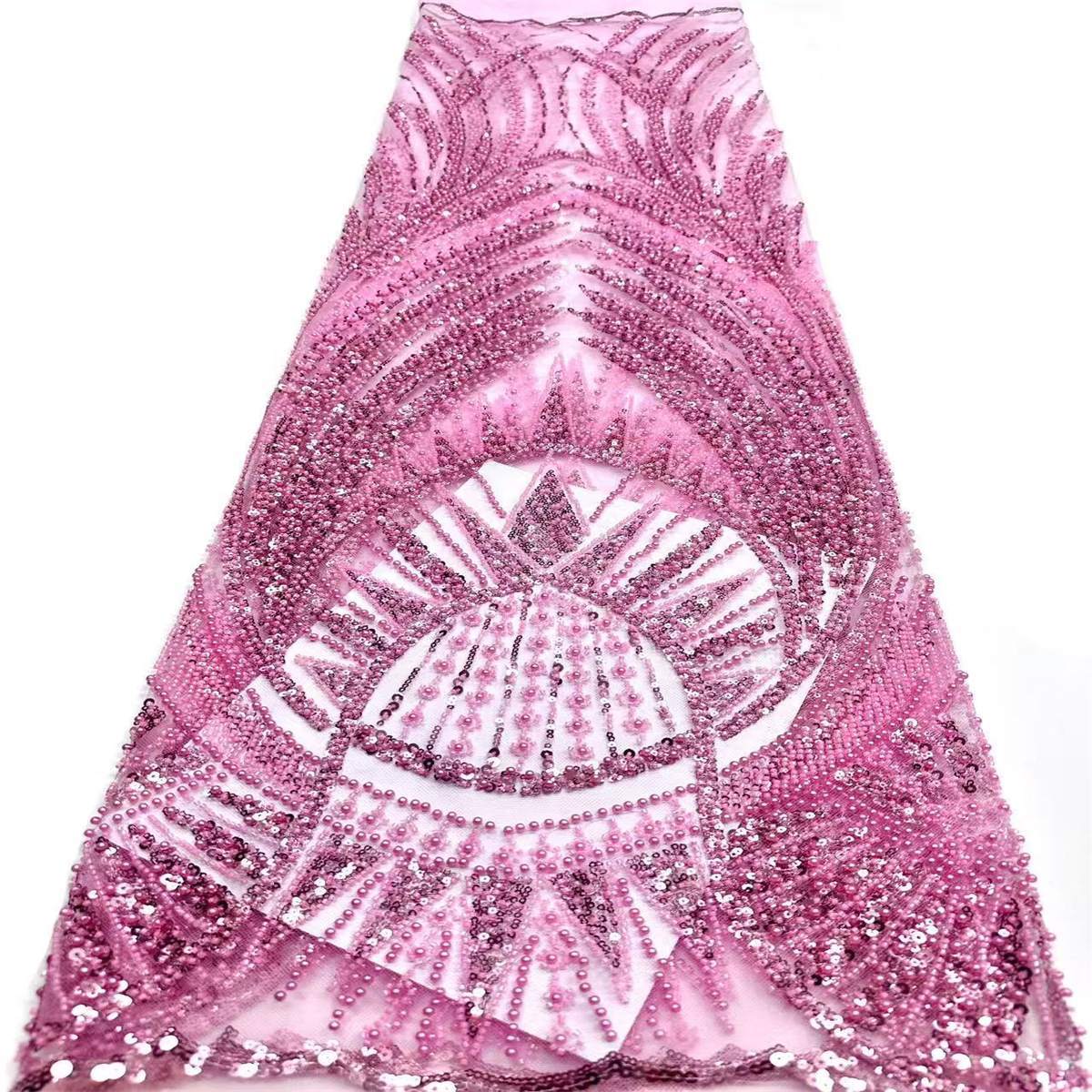 Beaded Tulle Fabric - 5 Yards | COD HN498