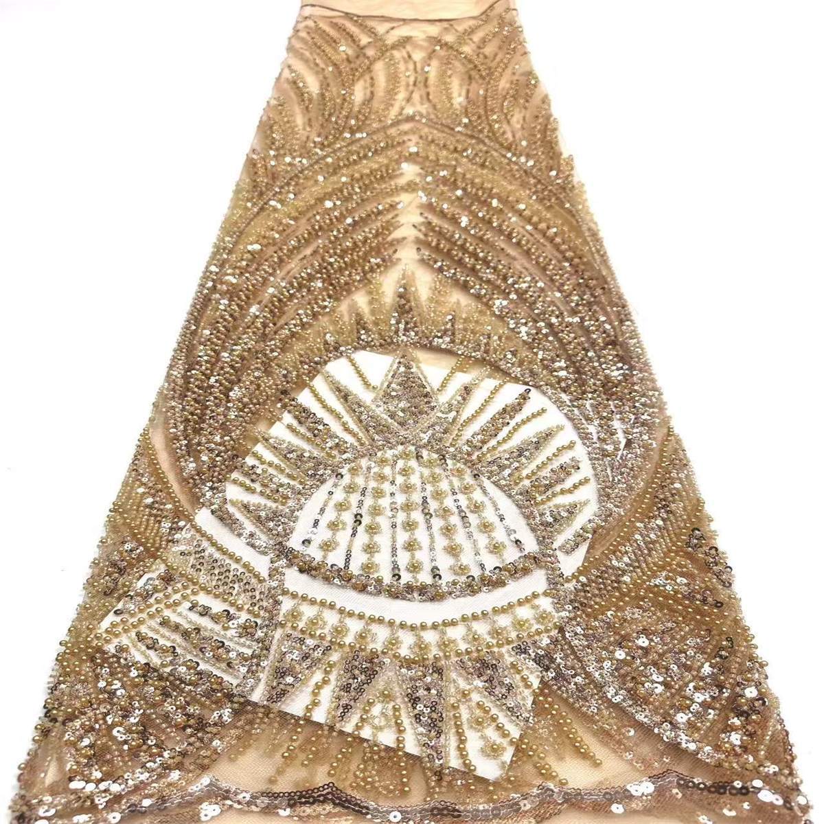 Beaded Tulle Fabric - 5 Yards | COD HN498