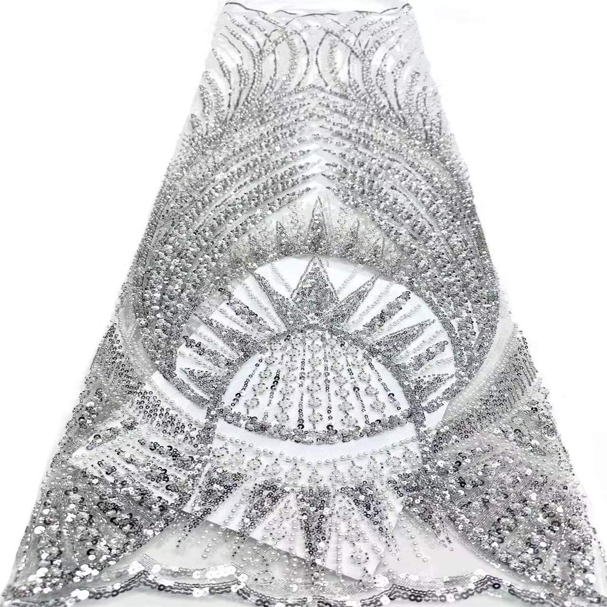 Beaded Tulle Fabric - 5 Yards | COD HN498