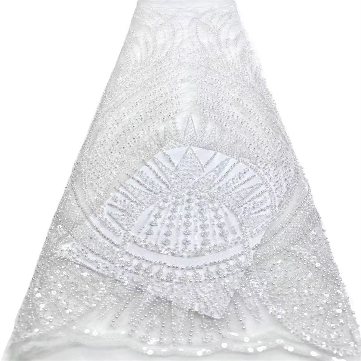Beaded Tulle Fabric - 5 Yards | COD HN498