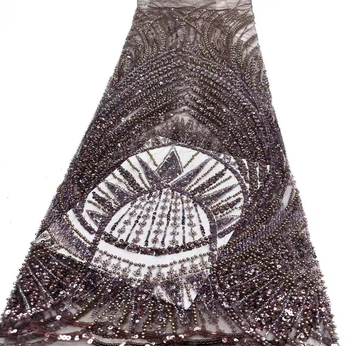 Beaded Tulle Fabric - 5 Yards | COD HN498