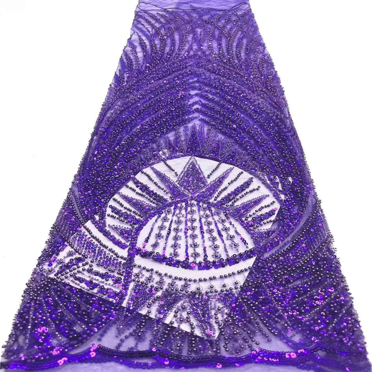 Beaded Tulle Fabric - 5 Yards | COD HN498