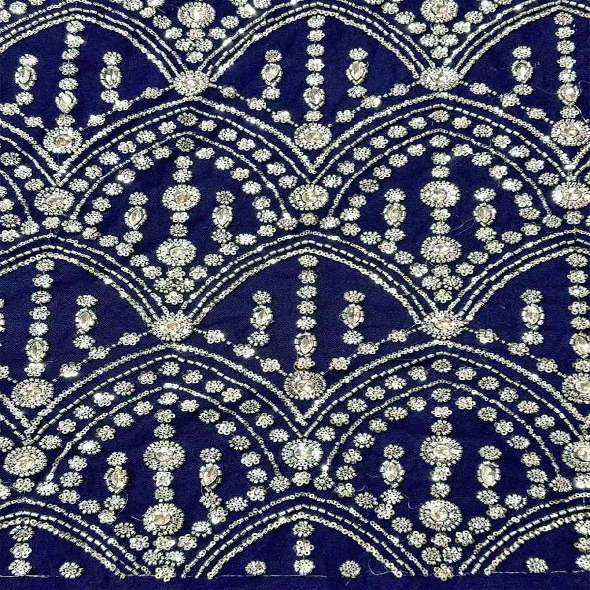 Beaded Tulle Fabric - 5 Yards | COD HN495