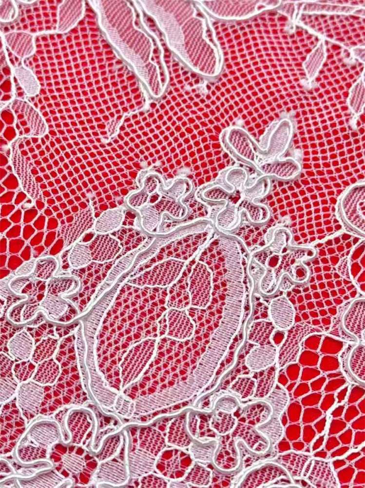 Bridal Lace Trim - 9 Meters - Corded Beaded Chantilly Wedding Lace Trim | COD HN514