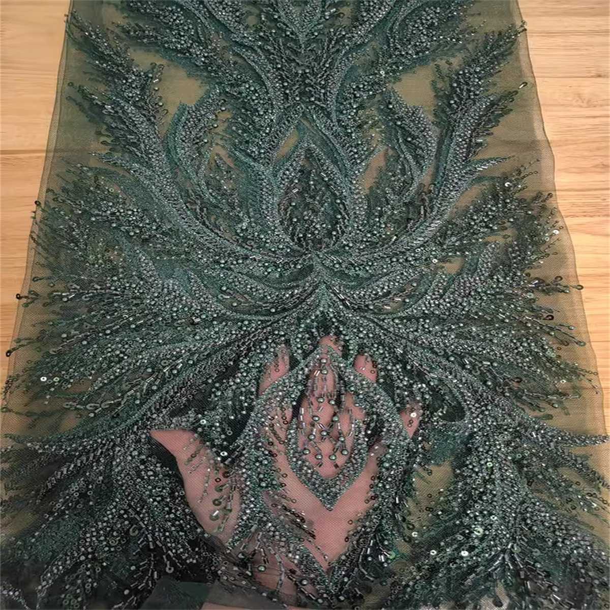 Beaded Tulle Fabric - 5 Yards | COD RX067
