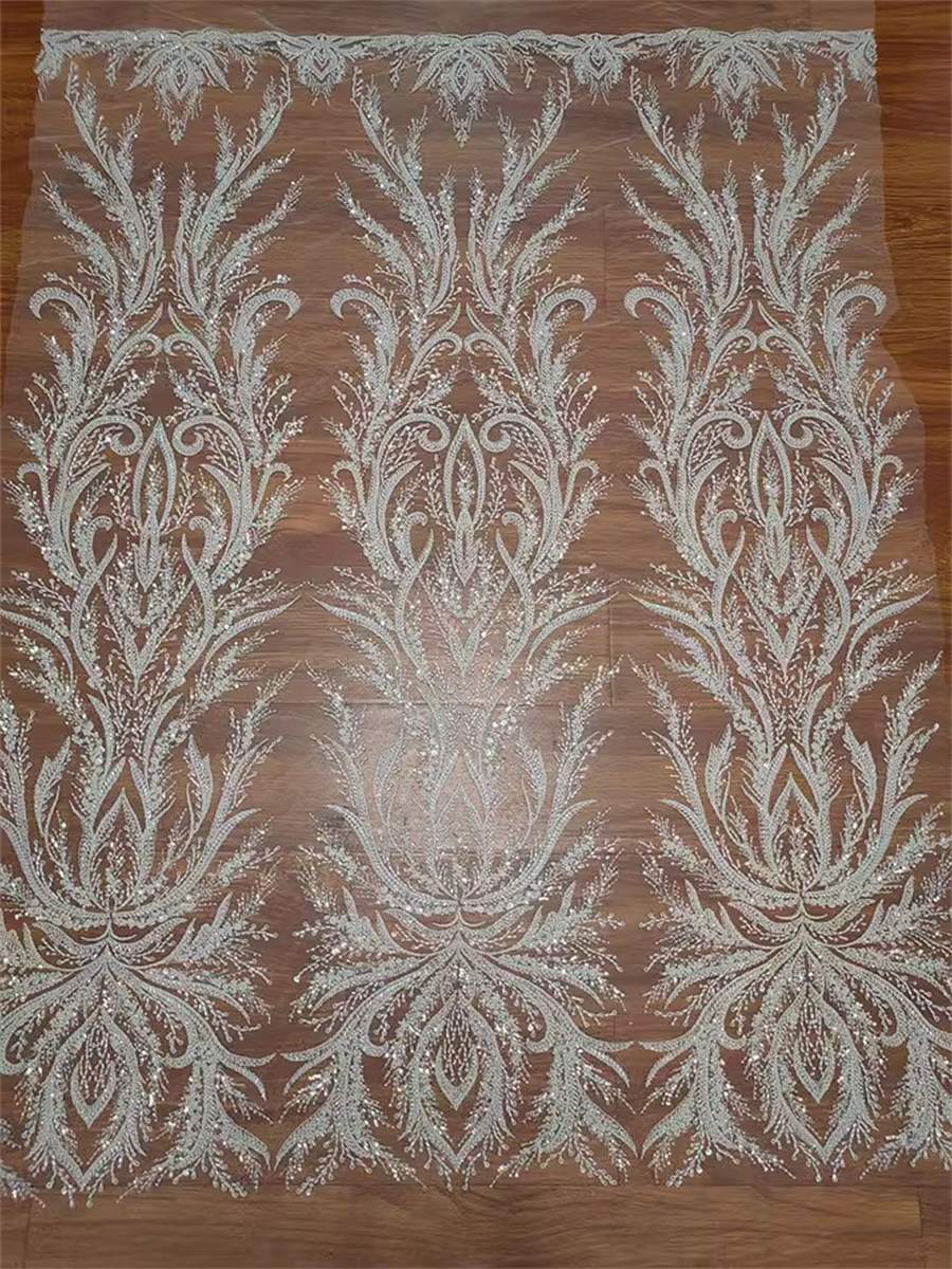 Beaded Tulle Fabric - 5 Yards | COD RX067