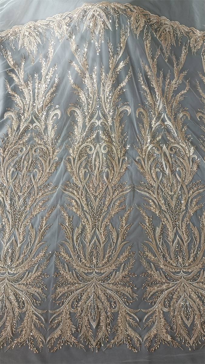 Beaded Tulle Fabric - 5 Yards | COD RX067