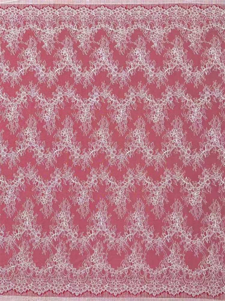 Bridal Lace Fabric - 3 Meters - Corded Beaded Chantilly Wedding Lace Fabric | HN509