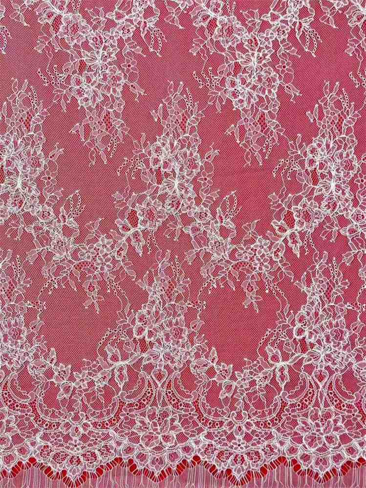 Bridal Lace Fabric - 3 Meters - Corded Beaded Chantilly Wedding Lace Fabric | HN509