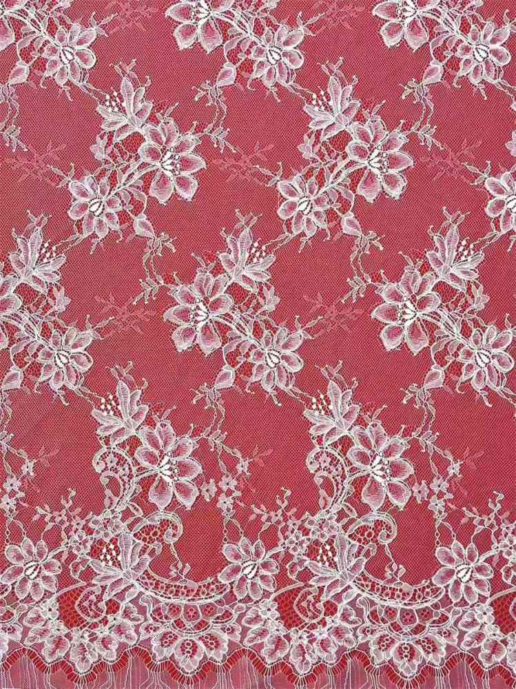 Bridal Lace Fabric - 3 Meters - Corded Beaded Chantilly Wedding Lace Fabric | HN513