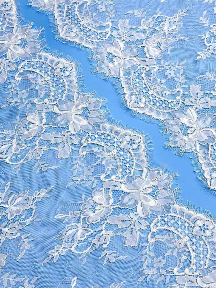 Bridal Lace Trim - 9 Meters - Corded Beaded Chantilly Wedding Lace Trim | COD HN579