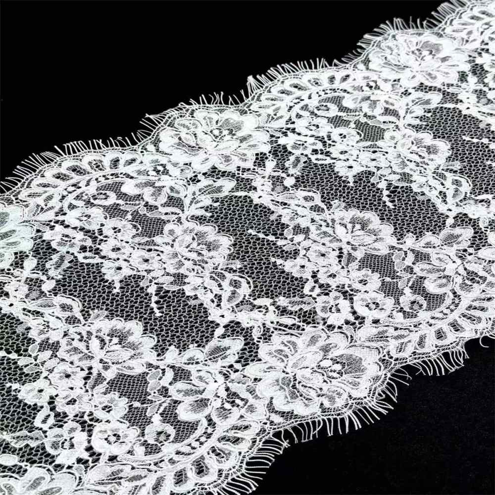 Bridal Lace Trim - 9 Meters - Corded Beaded Chantilly Wedding Lace Trim | COD HN624