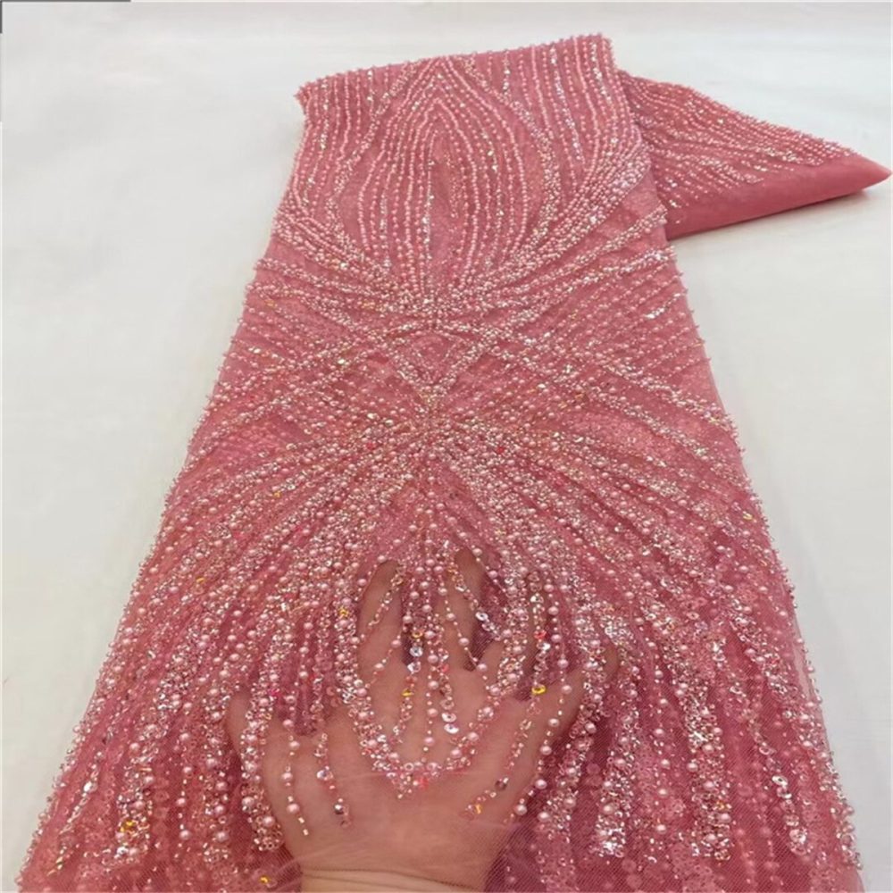 Beaded Tulle Fabric - 5 Yards | COD JX279