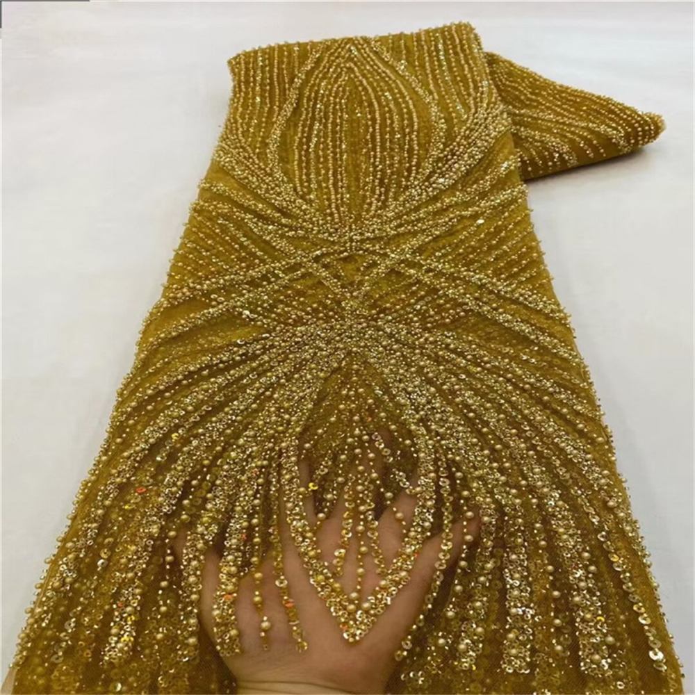 Beaded Tulle Fabric - 5 Yards | COD JX279