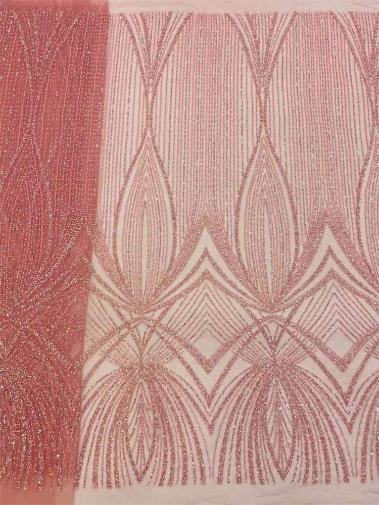 Beaded Tulle Fabric - 5 Yards | COD JX279