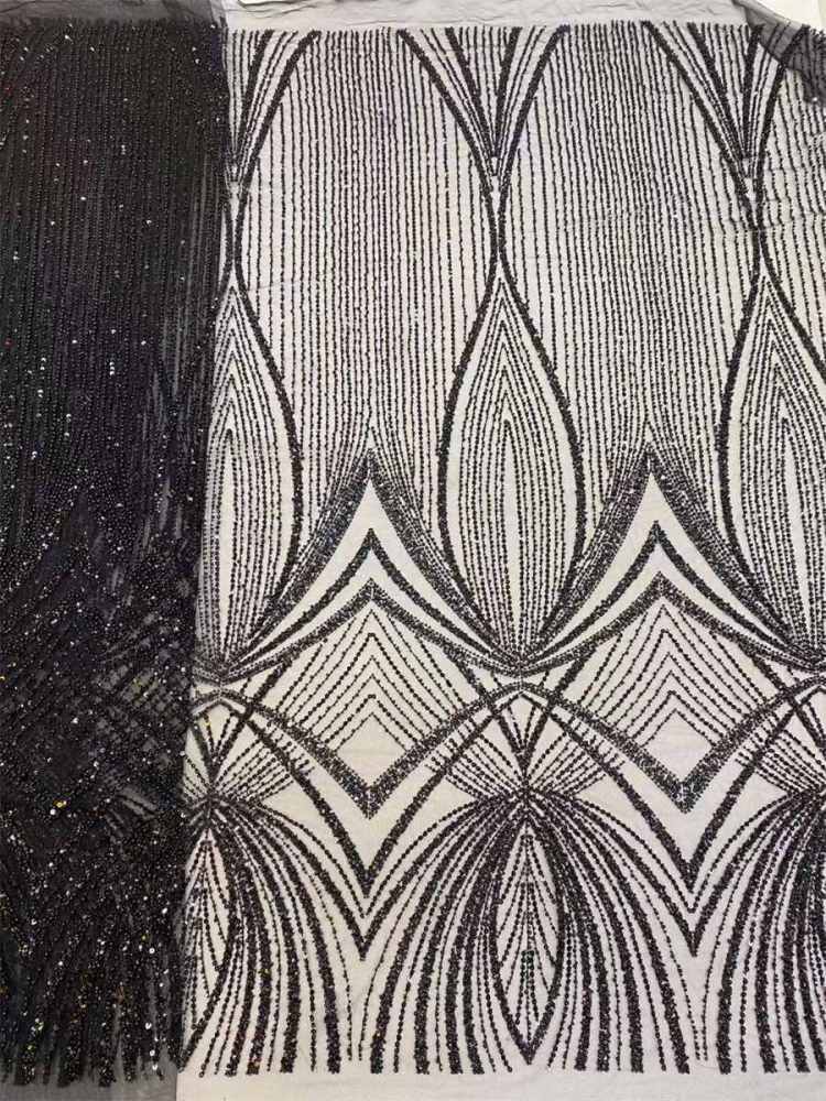 Beaded Tulle Fabric - 5 Yards | COD JX279