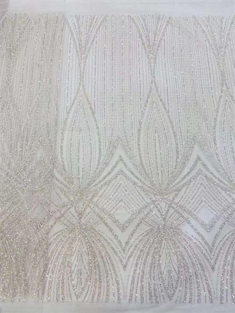 Beaded Tulle Fabric - 5 Yards | COD JX279