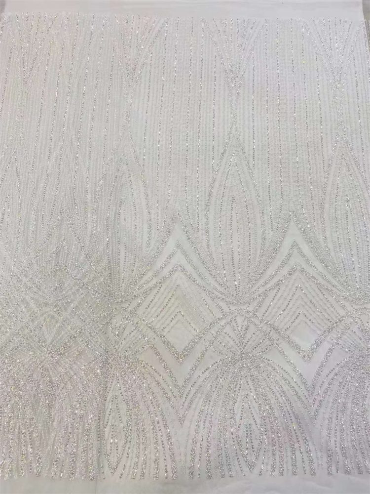 Beaded Tulle Fabric - 5 Yards | COD JX279