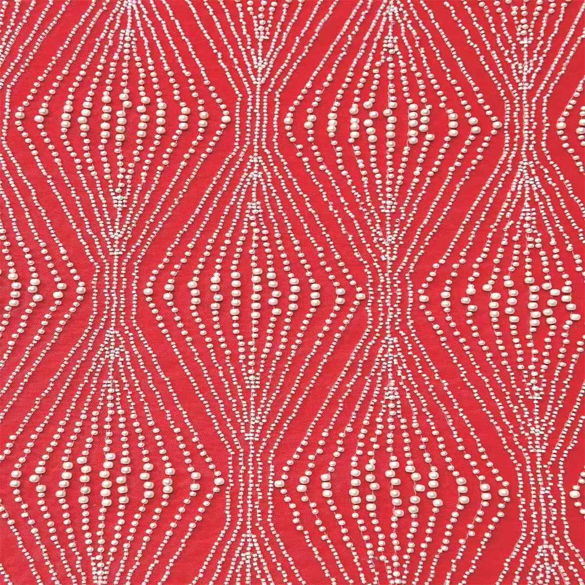 Bridal Lace Fabric - 5 Yards - Beaded Wedding Lace Fabric | HN606