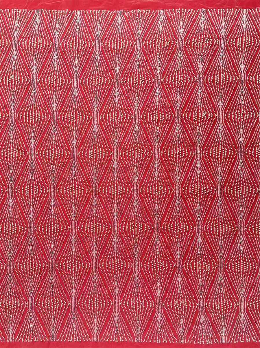 Bridal Lace Fabric - 5 Yards - Beaded Wedding Lace Fabric | HN606