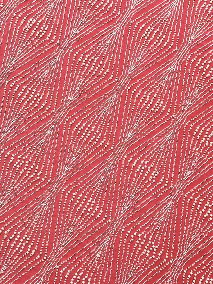 Bridal Lace Fabric - 5 Yards - Beaded Wedding Lace Fabric | HN606