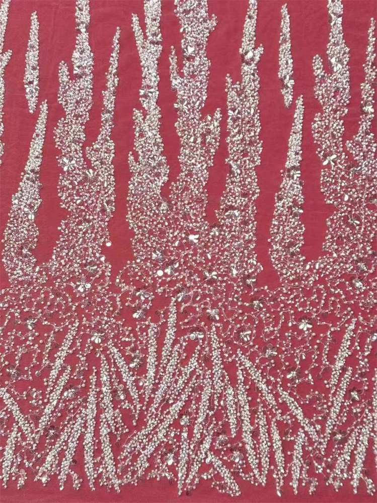 Bridal Lace Fabric - 5 Yards - Beaded Wedding Lace Fabric | HN618