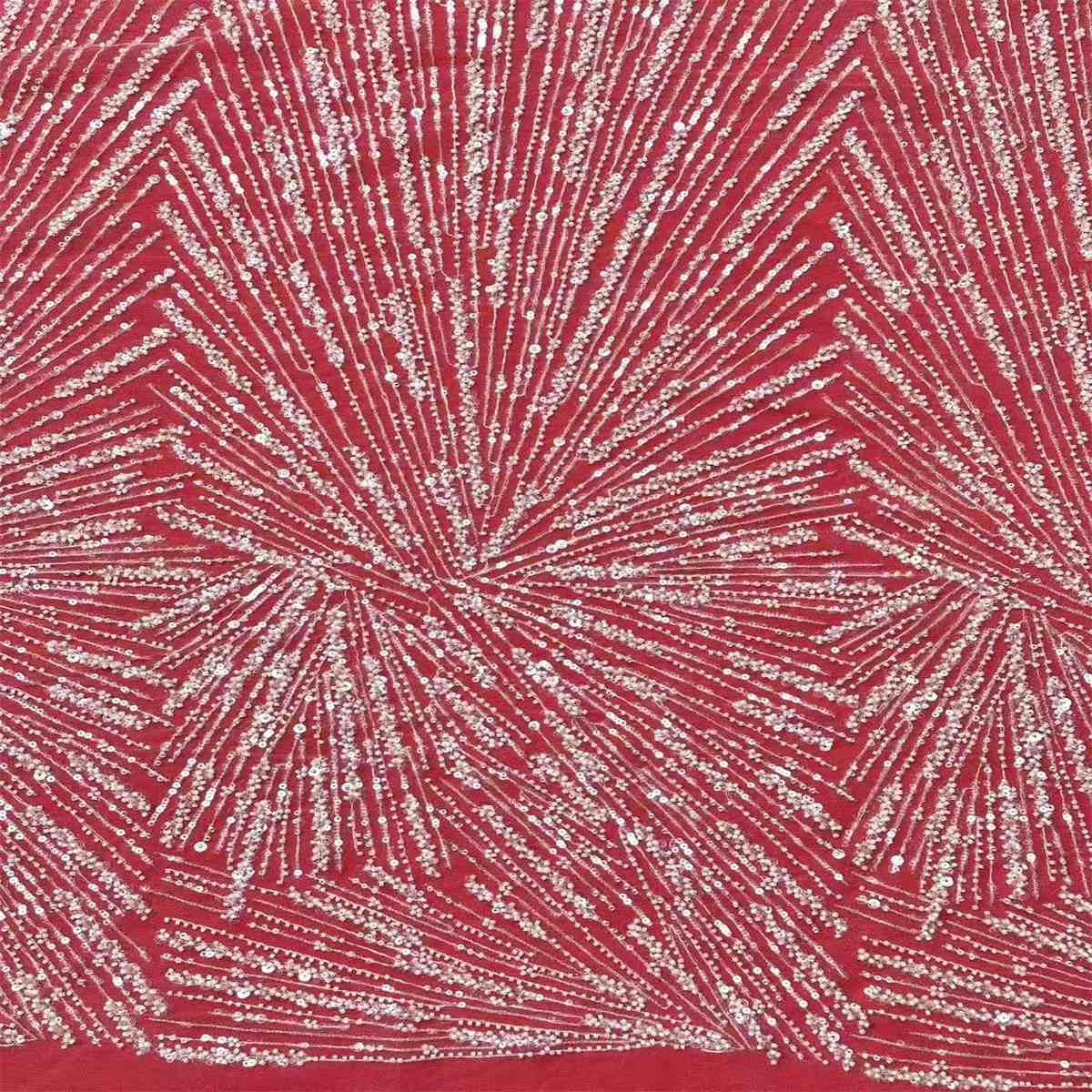 Bridal Lace Fabric - 5 Yards - Beaded Wedding Lace Fabric | HN621