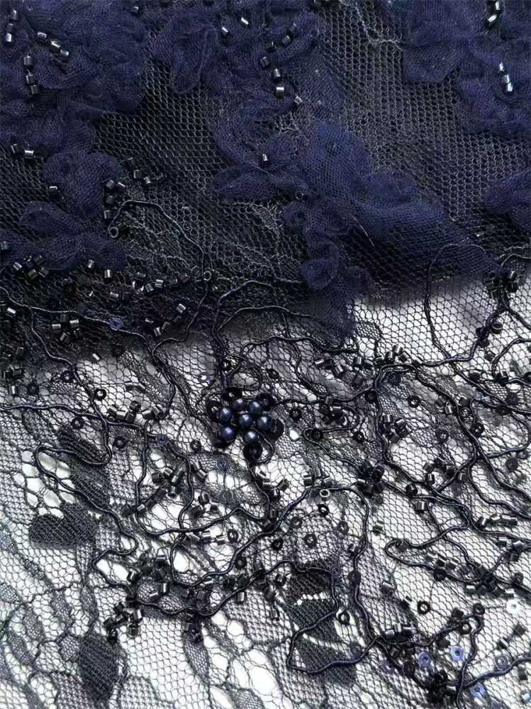 Beaded Tulle Fabric - 5 Yards | HN508