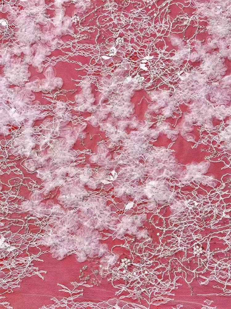 Beaded Tulle Fabric - 5 Yards | HN508