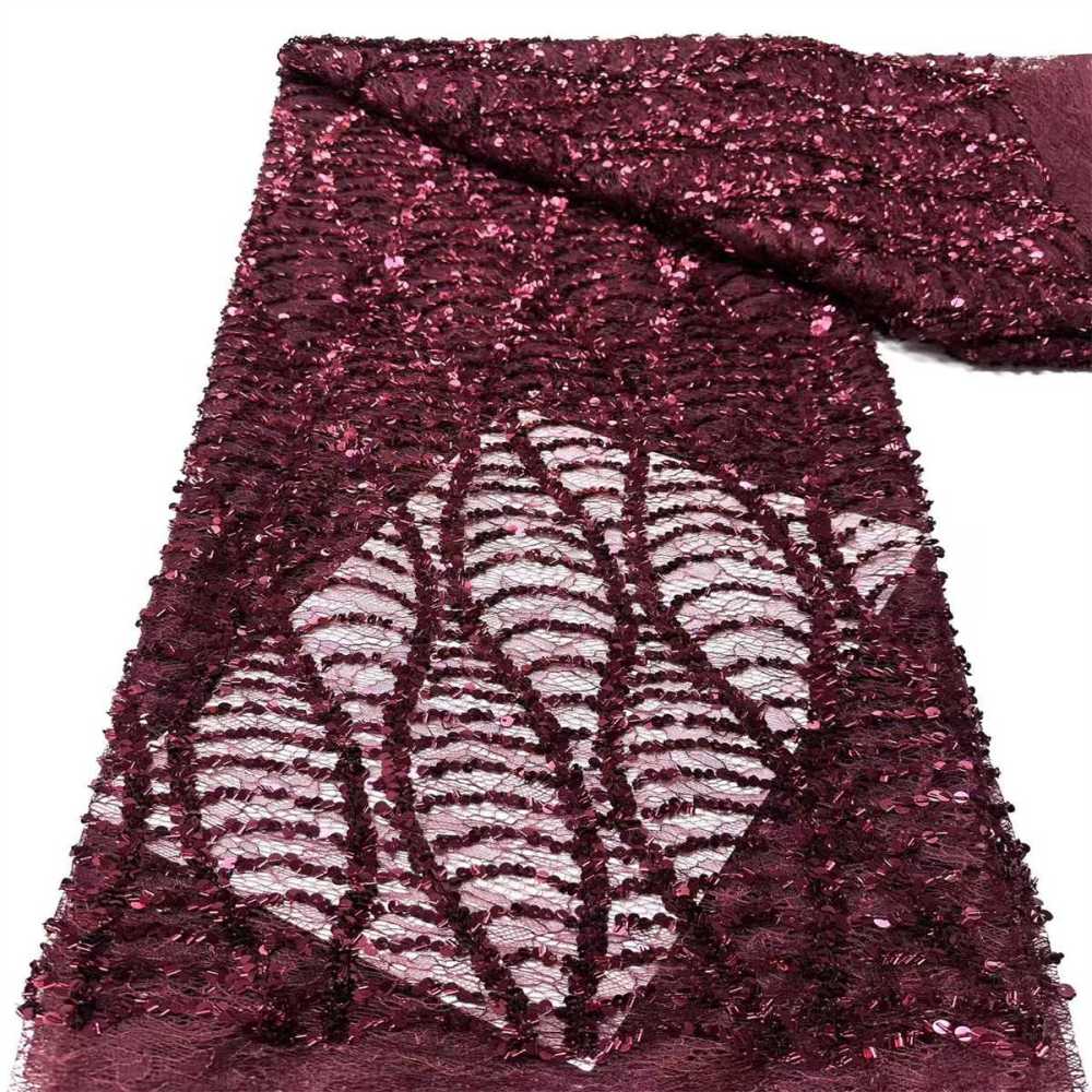 Beaded lace Fabric - 5 Yards | COD HN545