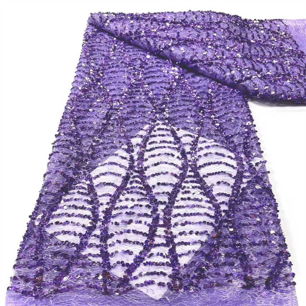 Beaded lace Fabric - 5 Yards | COD HN545