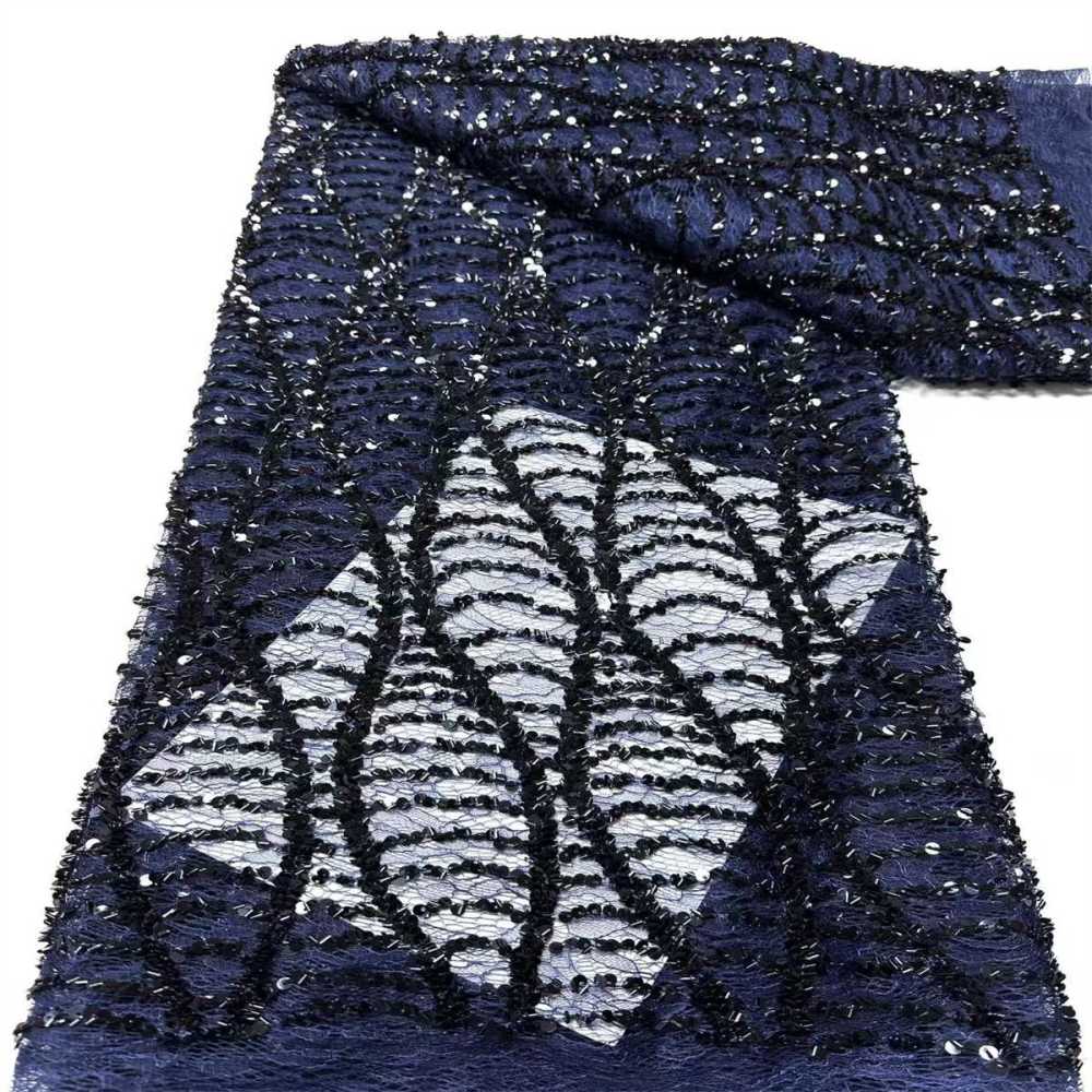 Beaded lace Fabric - 5 Yards | COD HN545